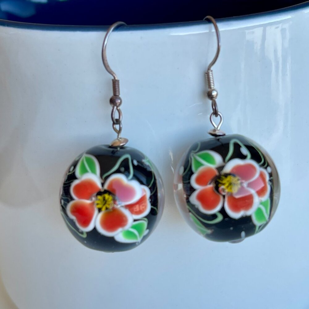 0.79” (20 mm) Large Handcrafted Italian Art Glass Earrings Collection | Master A